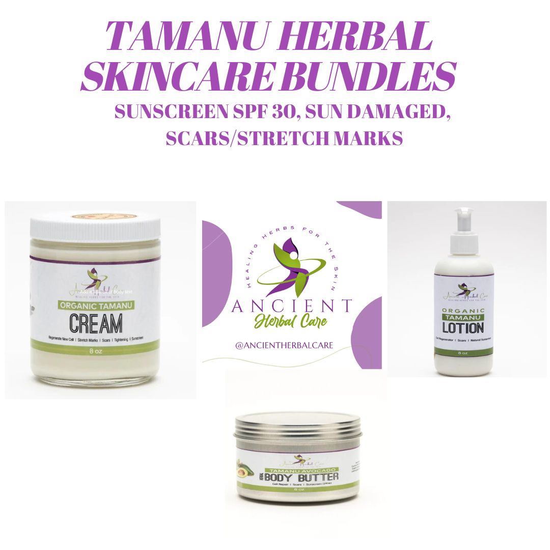 VEGAN TAMANU SUNSCREEN CELL REGENERATOR BUNDLES - Ancient Herbal Care