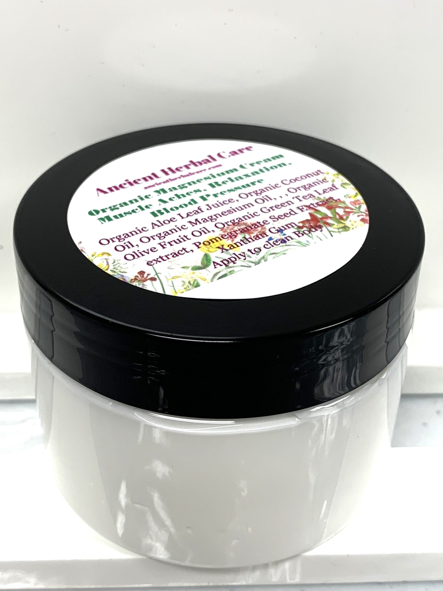 4oz Magnesium Cream Pain and Anxiety Management - Ancient Herbal Care