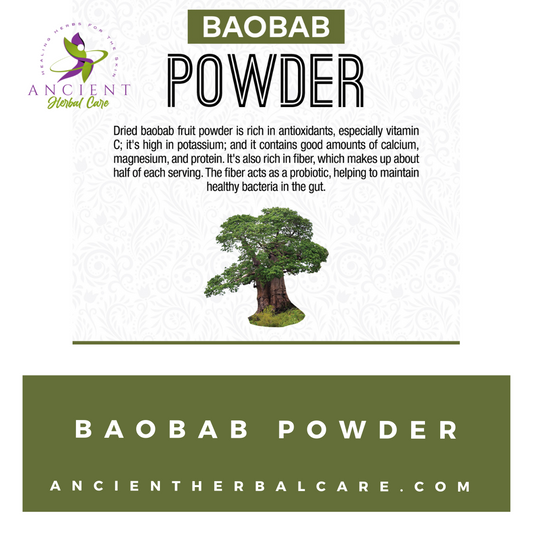 8oz Organic Vegan Baobab Powder - Ancient Herbal Care