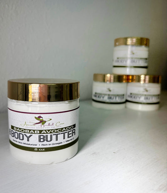 Baobab and Avocado Body Butter with Omegas 3,6 & 9