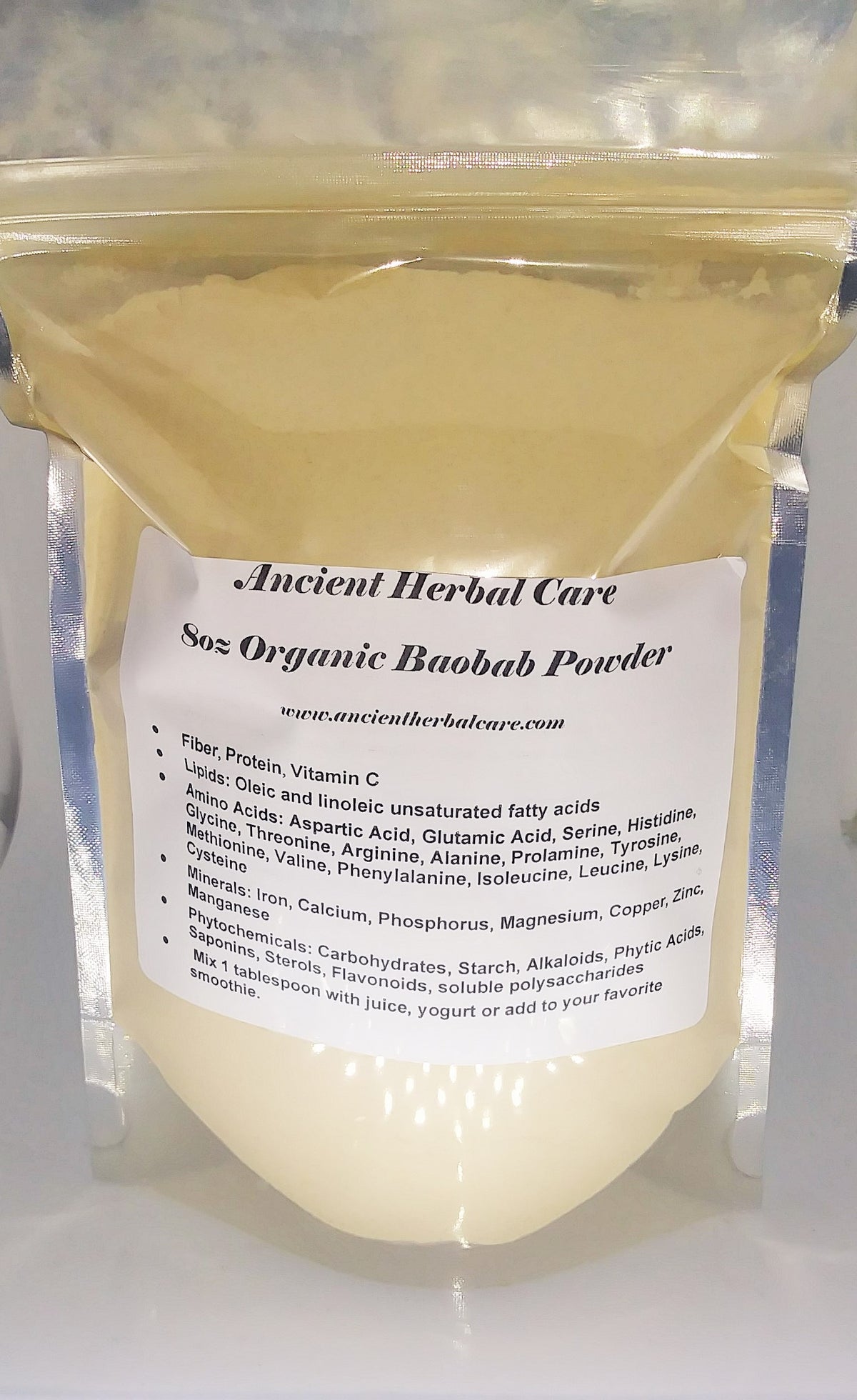 8oz Organic Vegan Baobab Powder – Ancient Herbal Care
