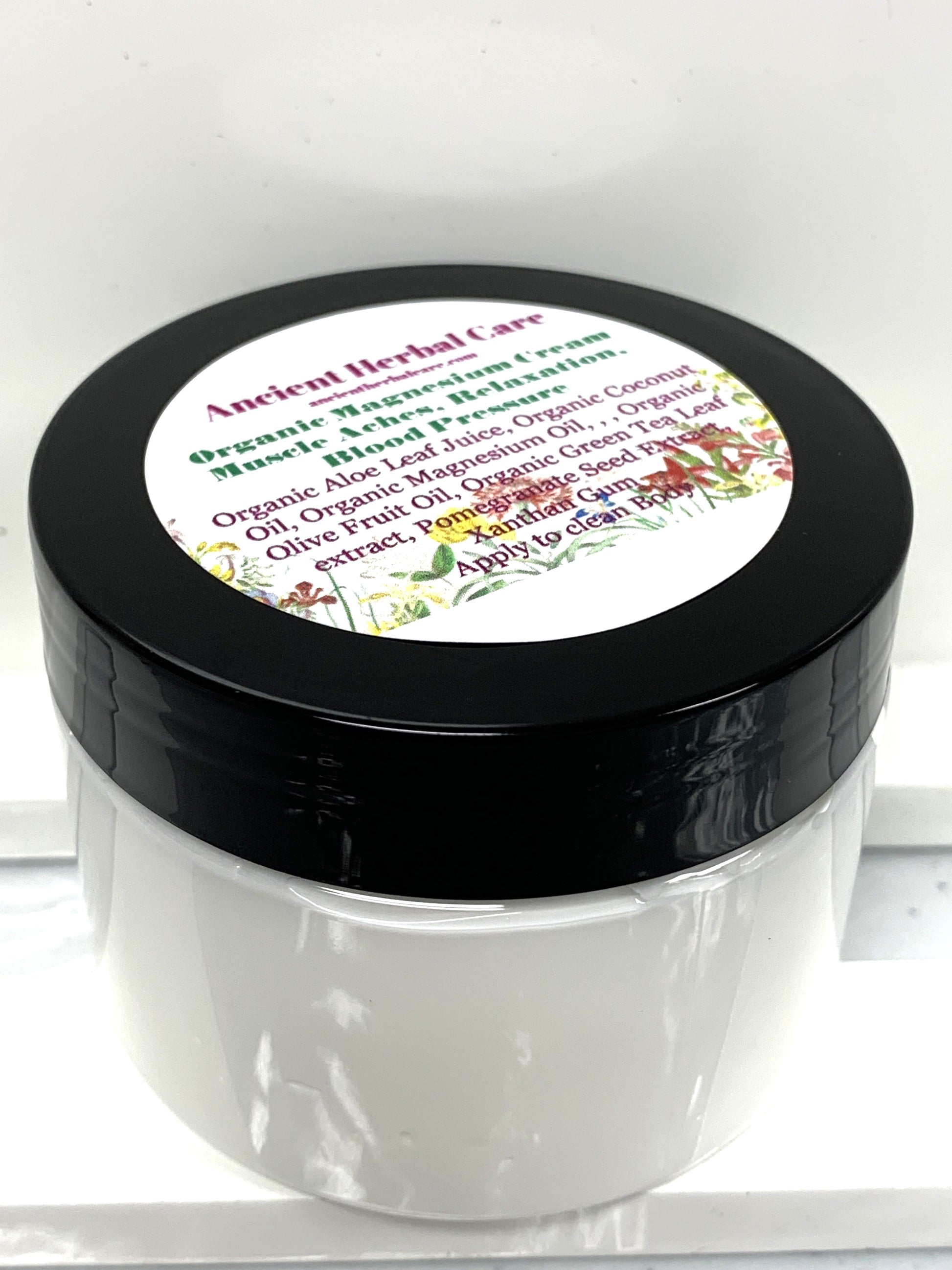 4oz Magnesium Cream Pain and Anxiety Management - Ancient Herbal Care