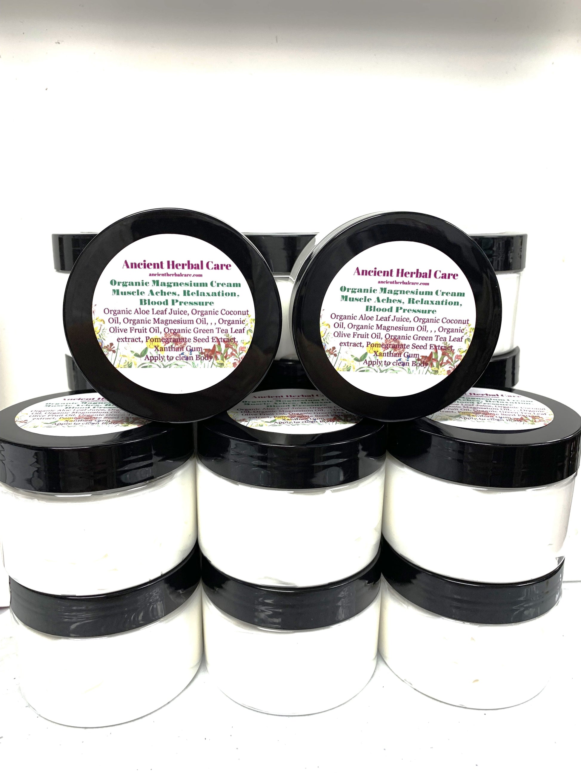 4oz Magnesium Cream Pain and Anxiety Management - Ancient Herbal Care