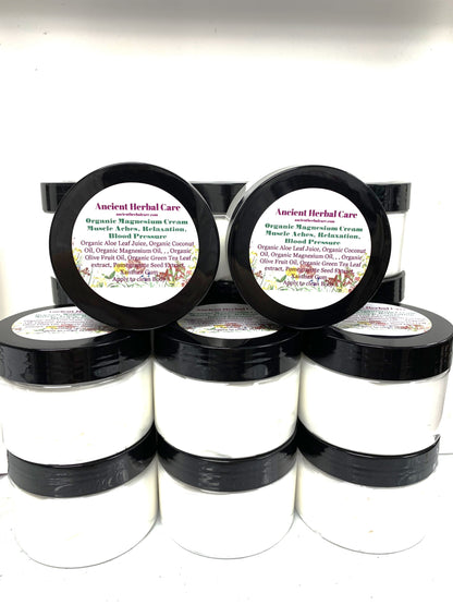 4oz Magnesium Cream Pain and Anxiety Management - Ancient Herbal Care