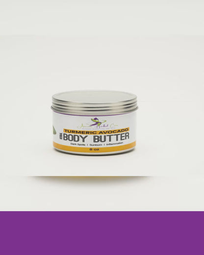 HERBAL BODY BUTTERS BUNDLES! MORINGA, TURMERIC, HEMP, NEEM, 4PK