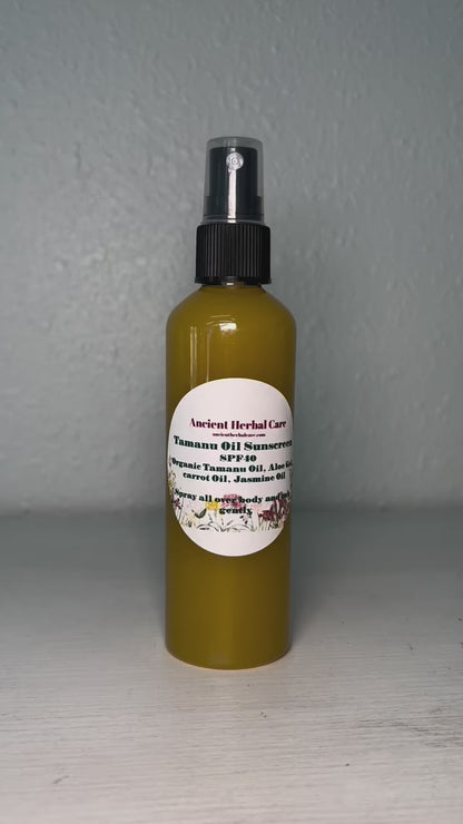 ORGANIC VEGAN TAMANU SUNSCREEN