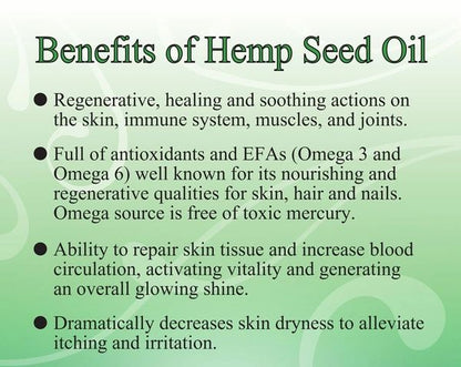 Organic Hemp Healing Lotion (Cell growth and Anti-aging) Vitamin E - Ancient Herbal Care