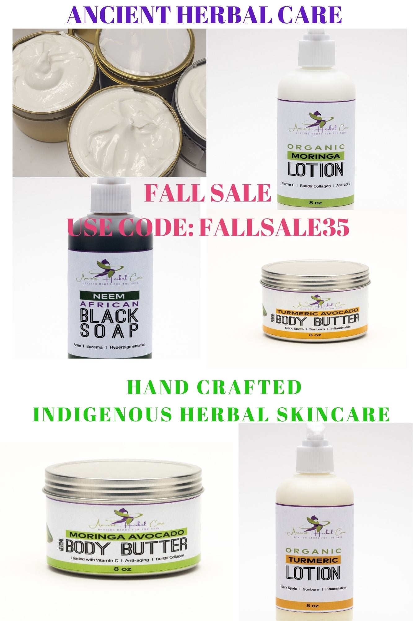 Turmeric Toning Cream 2/4 oz. glass jars - Ancient Herbal Care
