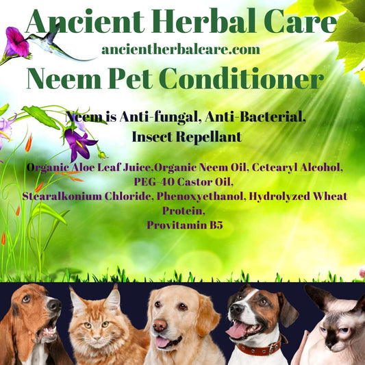 8oz Neem Pet Rub In Conditioner - Ancient Herbal Care