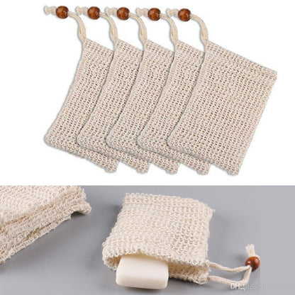 5pk Exfoliating  Soap Pouch - Ancient Herbal Care